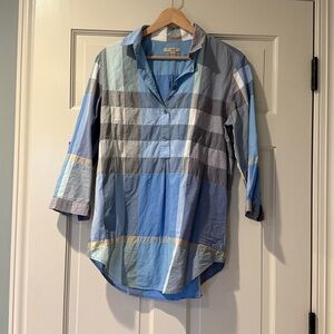 Burberry Casual Blue Button Down Shirt